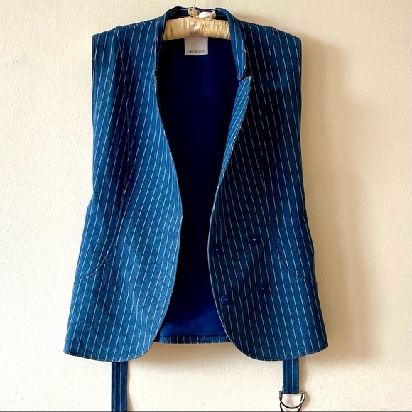 Double-Breasted Denim Vest - Picture 4 of 8